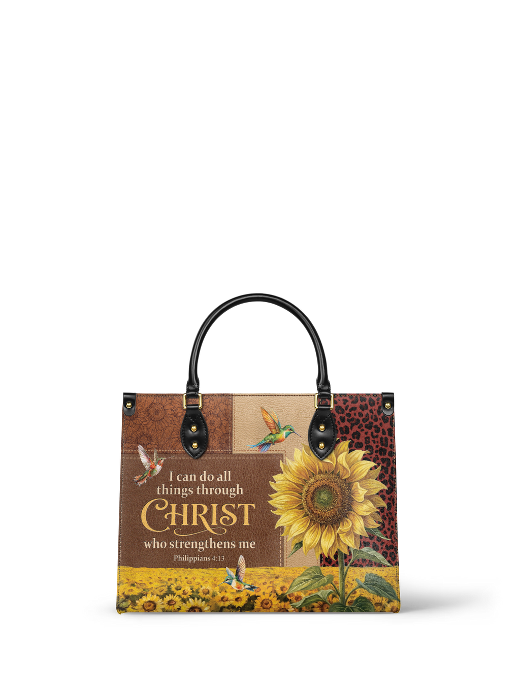 Dawn Philippians 4:13 Vegan Leather Handbag