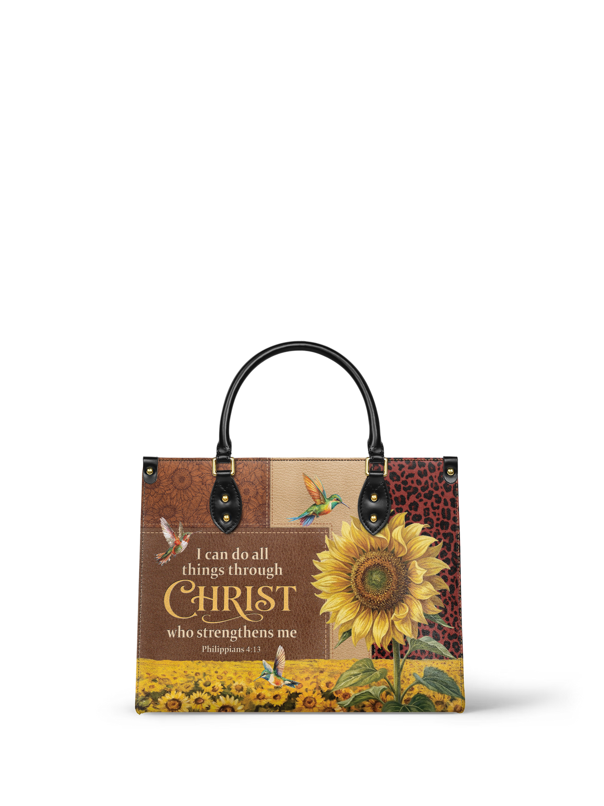 Dawn Philippians 4:13 Vegan Leather Handbag
