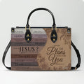 Personalized Jeremiah 29:11 Leather Handbag