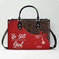 Personalized Christian Leopard Print Handbag