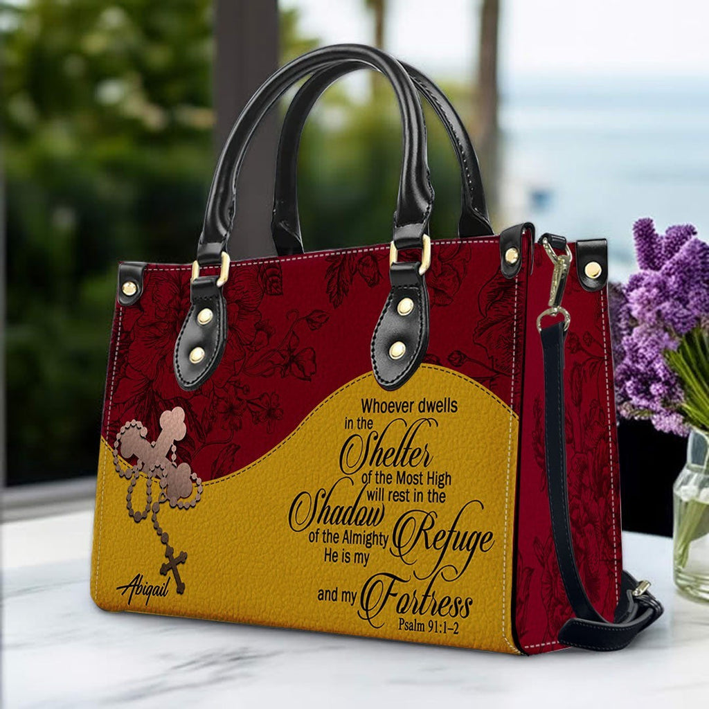 Personalized Christian Leather Handbag
