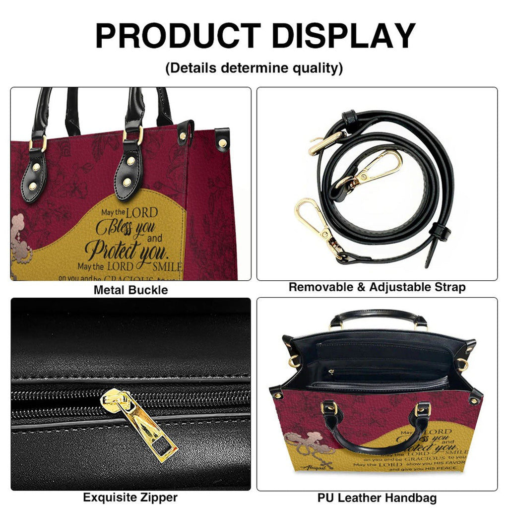 Personalized Christian Leather Handbag