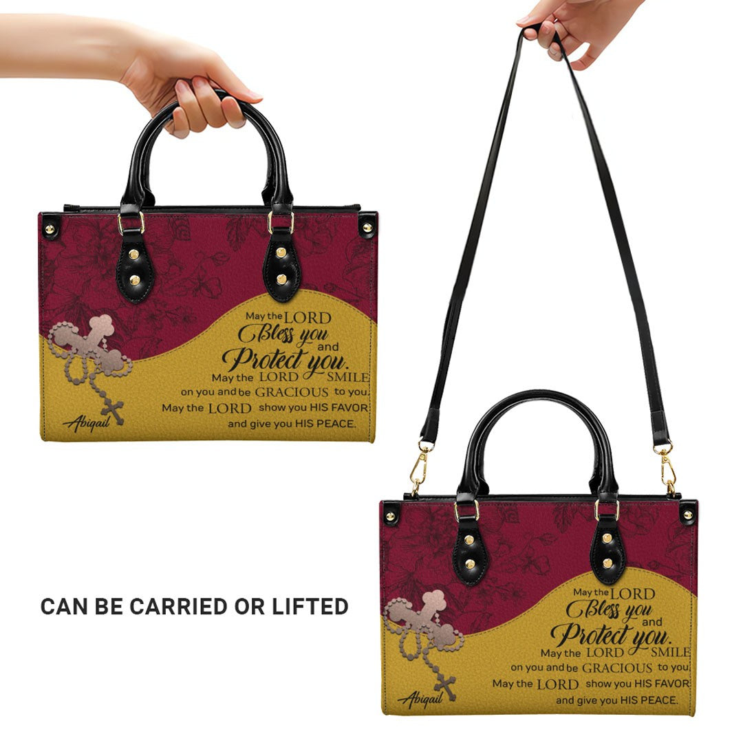 Personalized Christian Leather Handbag