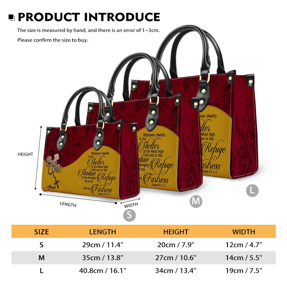 Personalized Christian Leather Handbag