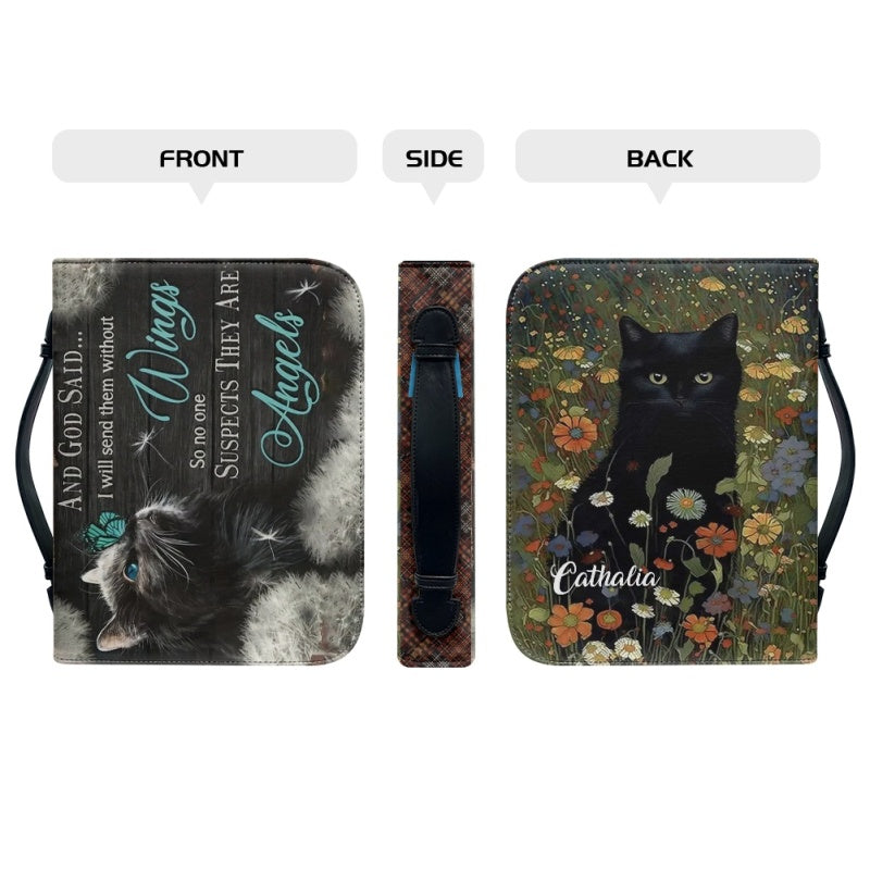 Personalized And God Said Cat Bible Cover
