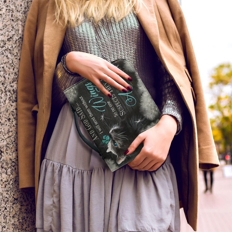Personalized And God Said Cat Bible Cover