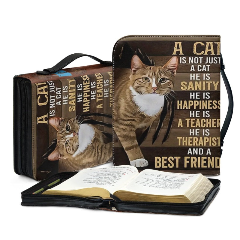 Personalized Psalm 46:10 Cat Bible Cover