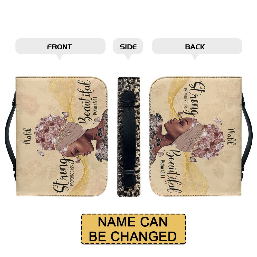 I Am Strong & Beautiful Custom Leather Handbag