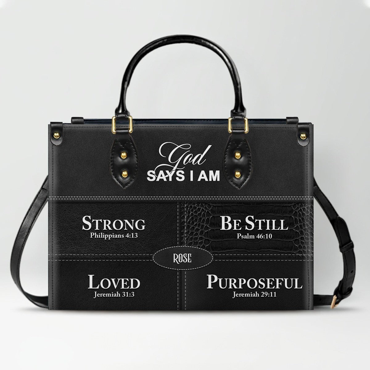 Personalized Christian Women Leather Handbag