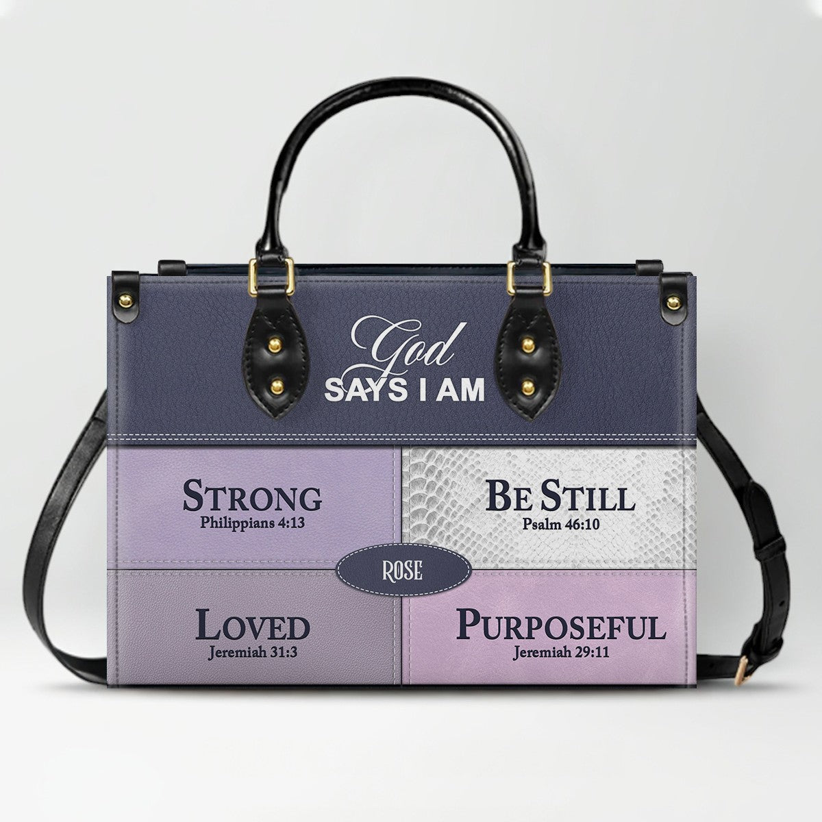 Personalized Christian Women Leather Handbag