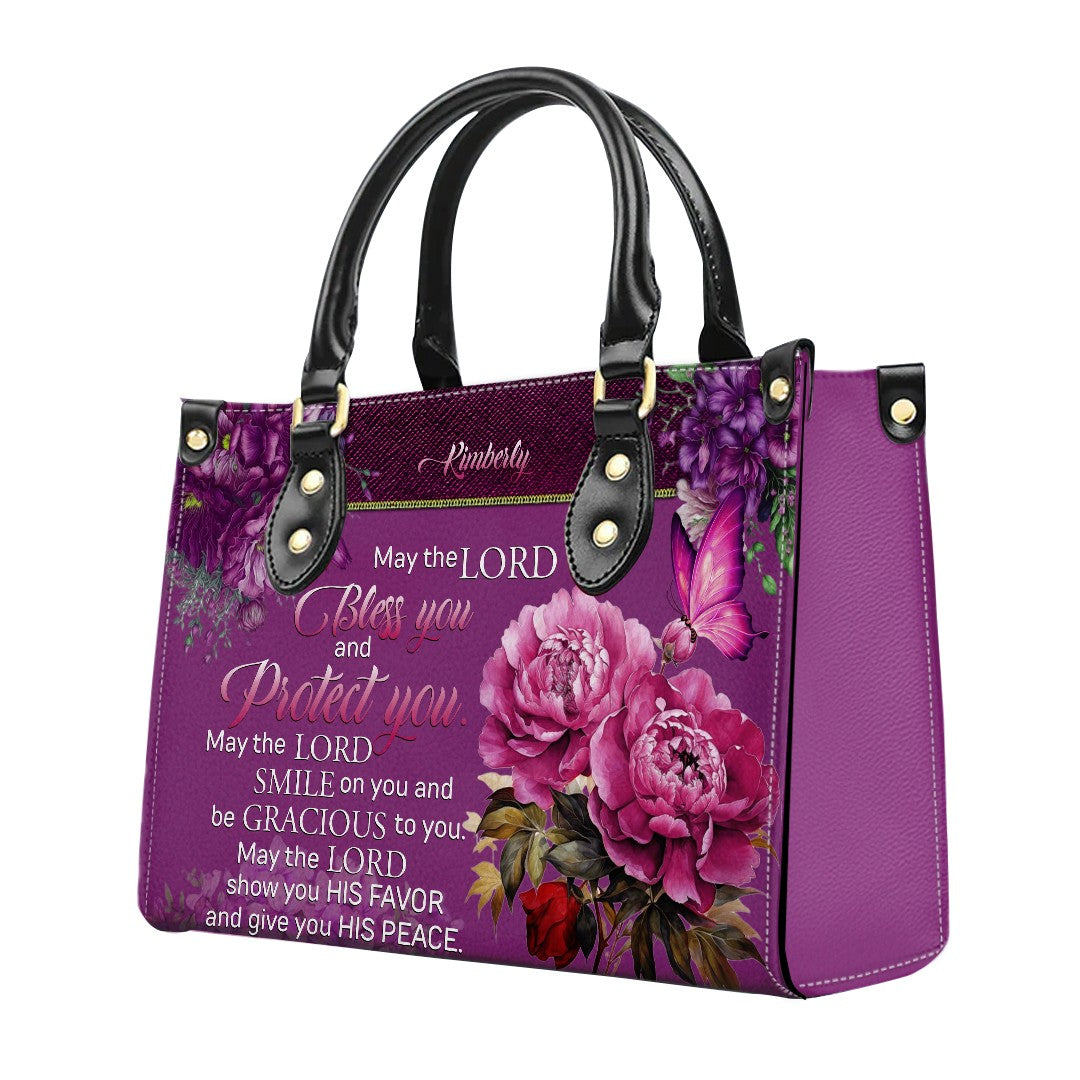 Personalized Faith Leather Handbag & Clutch