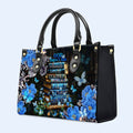 God Says I Am Bookmarks Leather Handbag