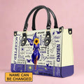 God Says I Am Personalized Leather Tote Bag