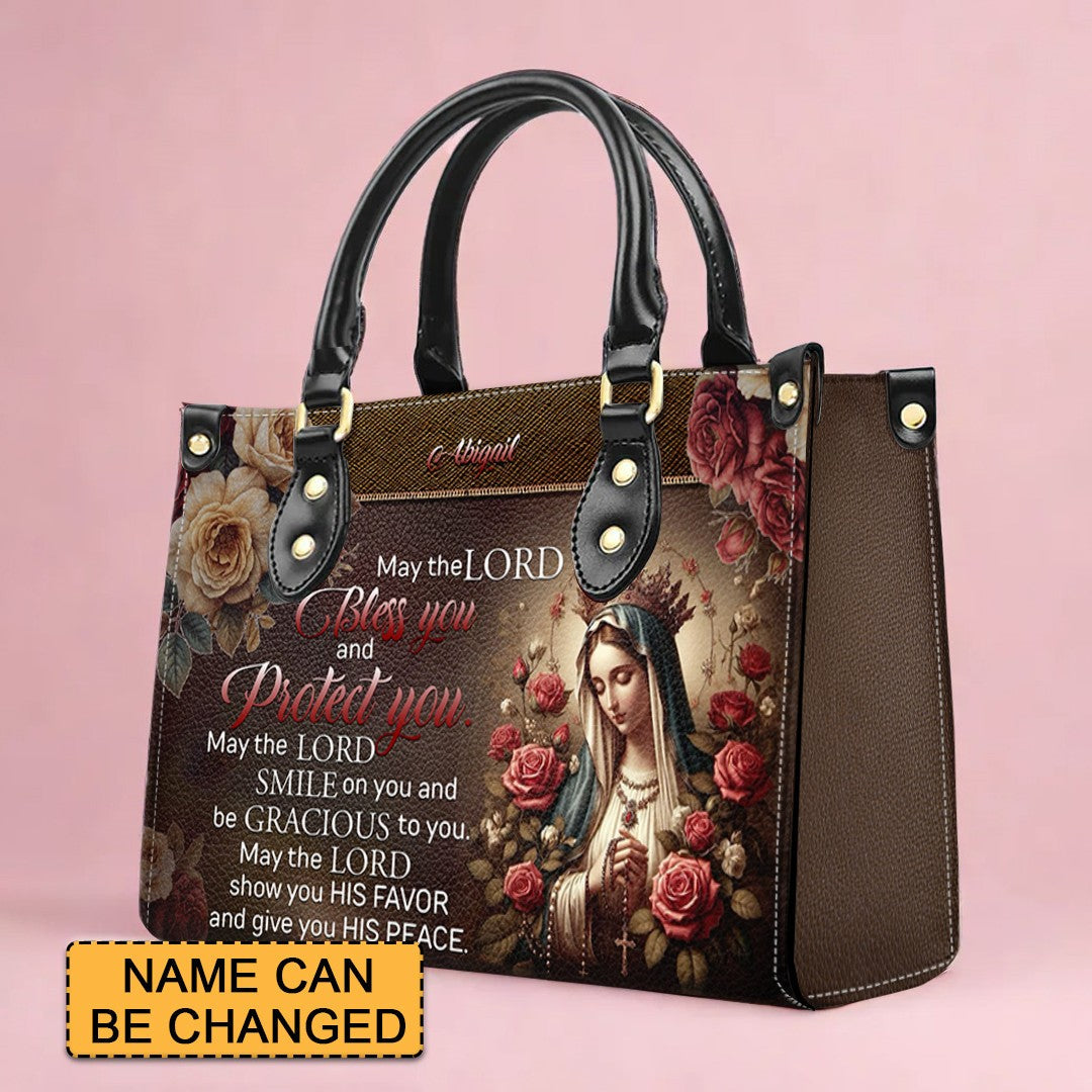 Custom Engraved Christian Leather Handbag