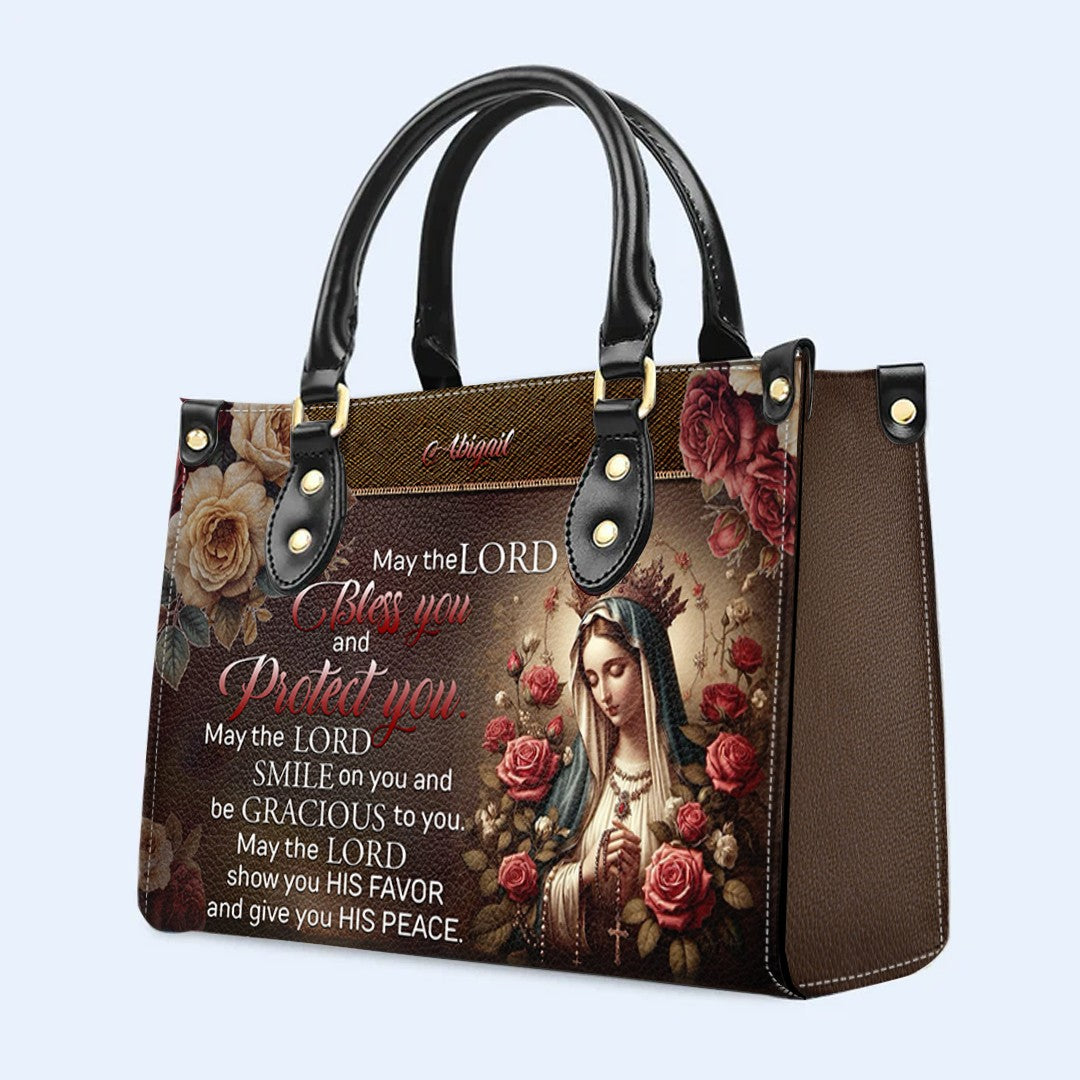 Custom Engraved Christian Leather Handbag