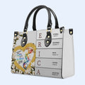 Personalized Sacred Name Leather Tote Bag