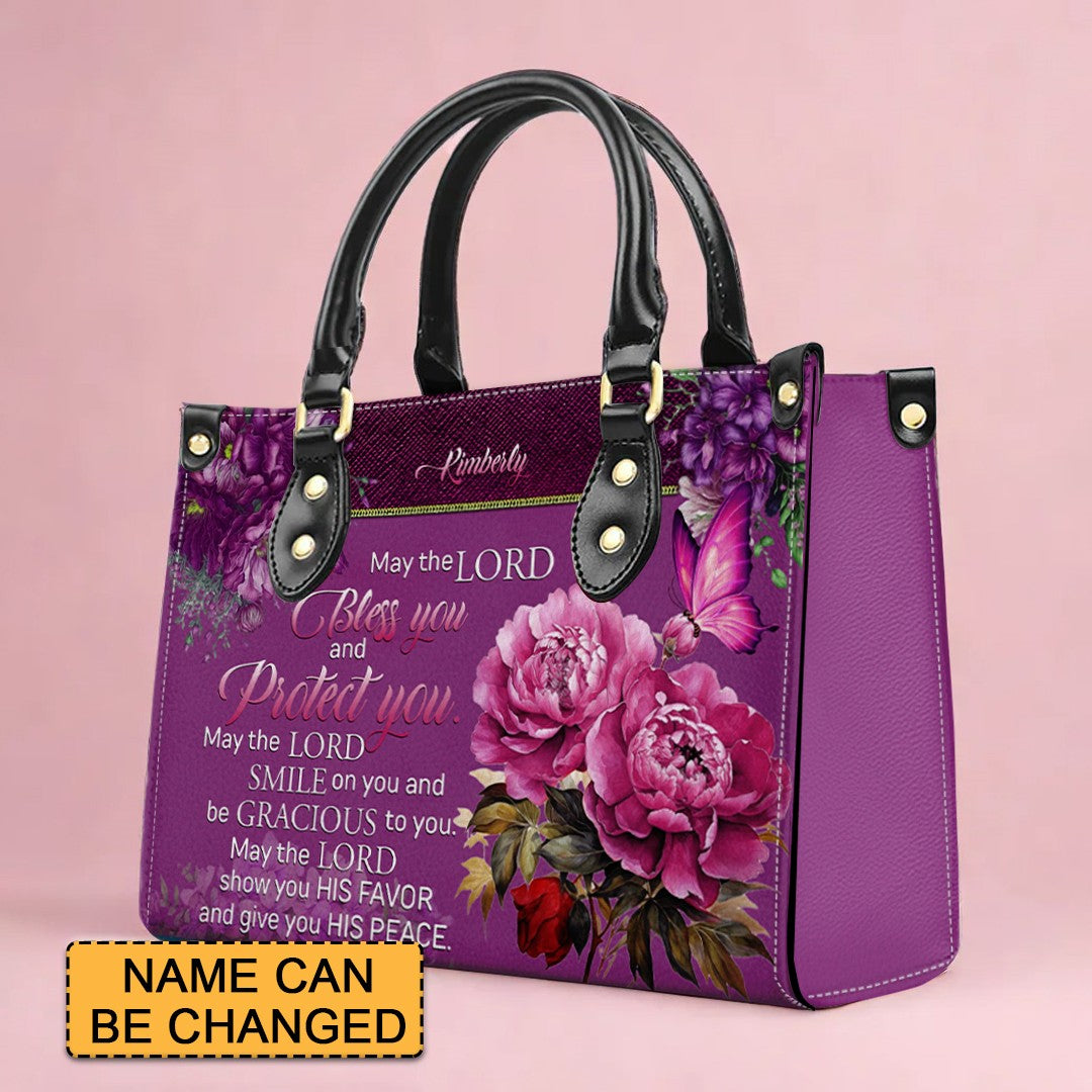 Custom Engraved Christian Leather Handbag