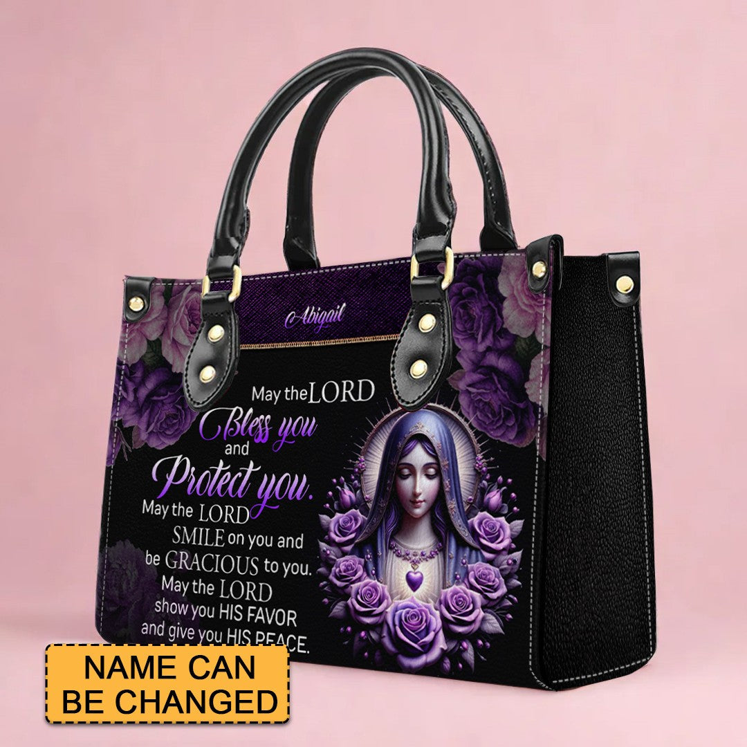 Custom Engraved Christian Leather Handbag