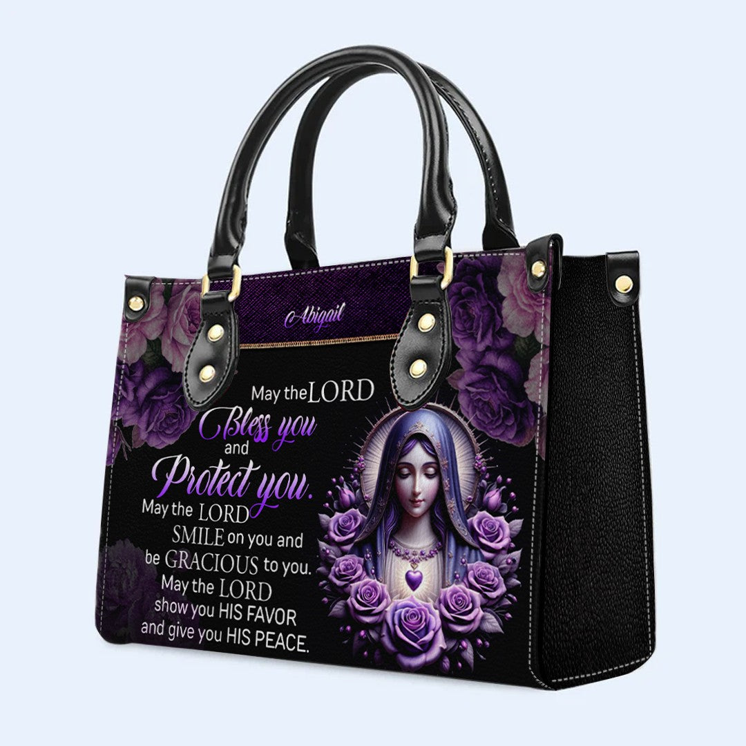 Custom Engraved Christian Leather Handbag