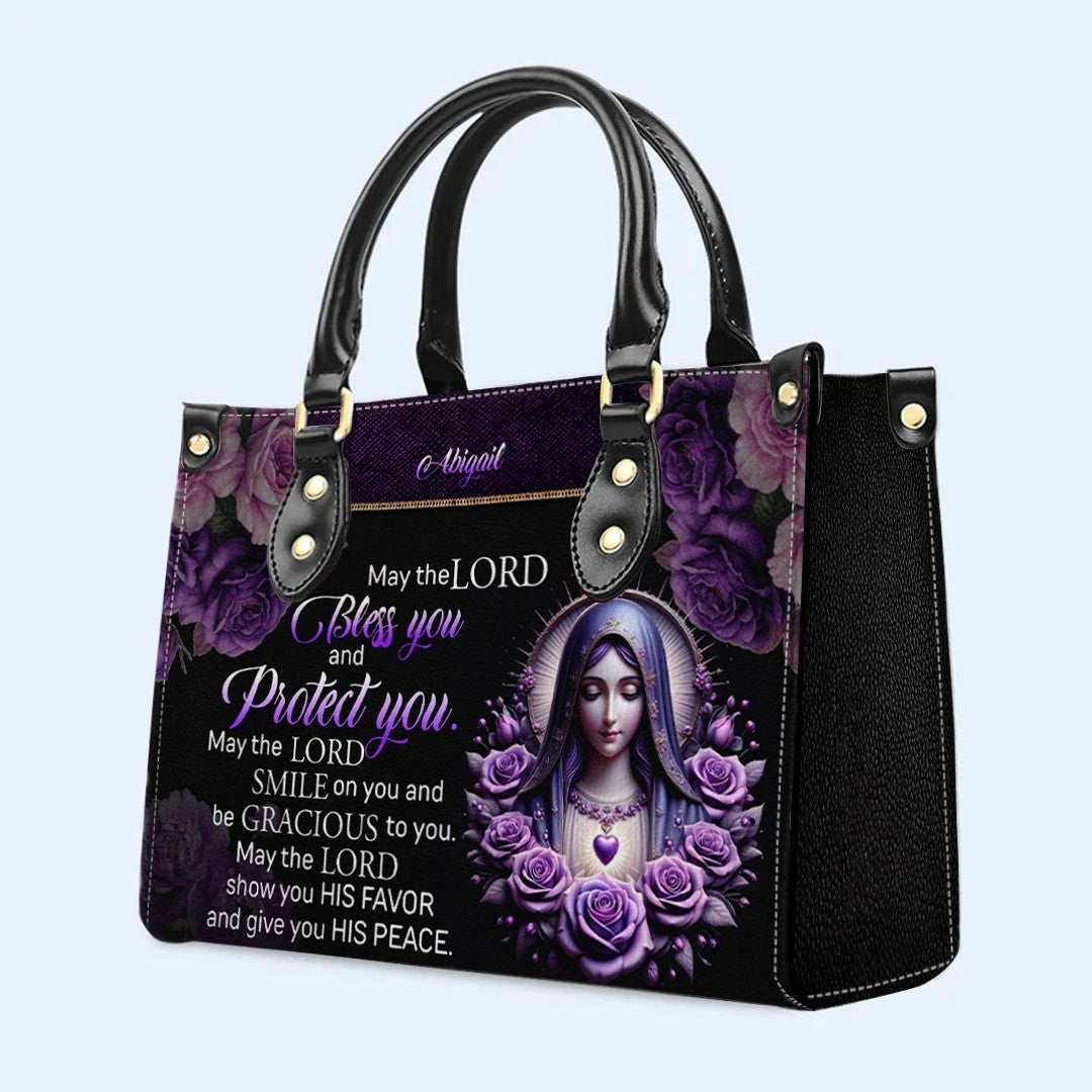Personalized Faith Leather Handbag & Clutch