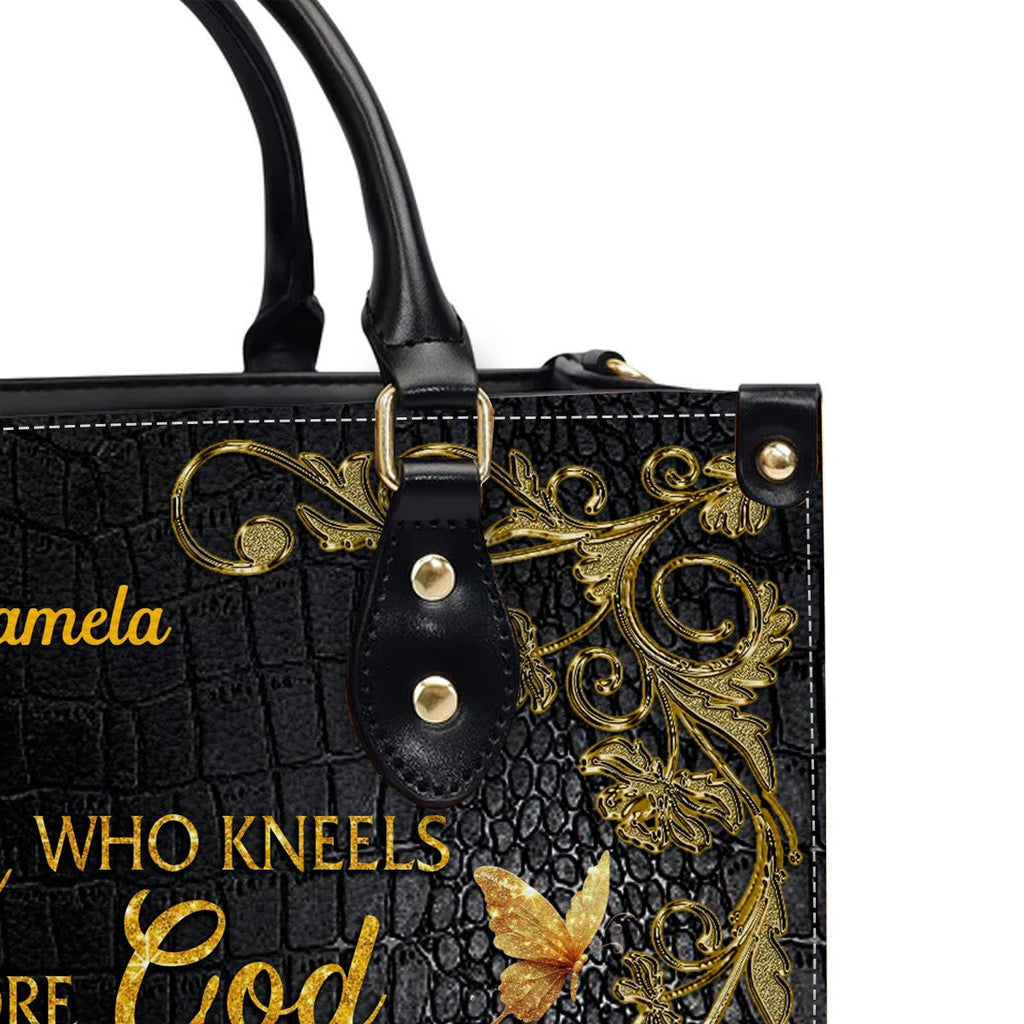 Personalized Christian Leather Tote Bag