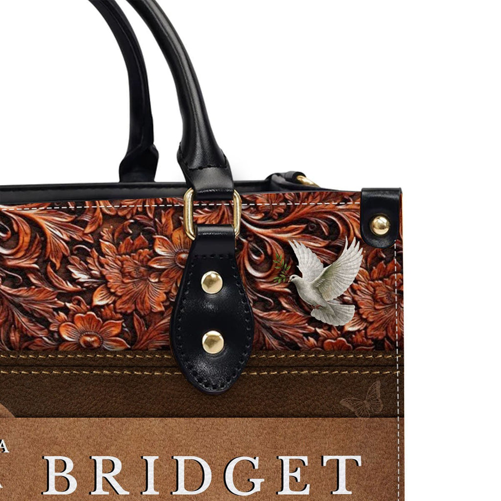 Personalized Christian Faith Leather Handbag
