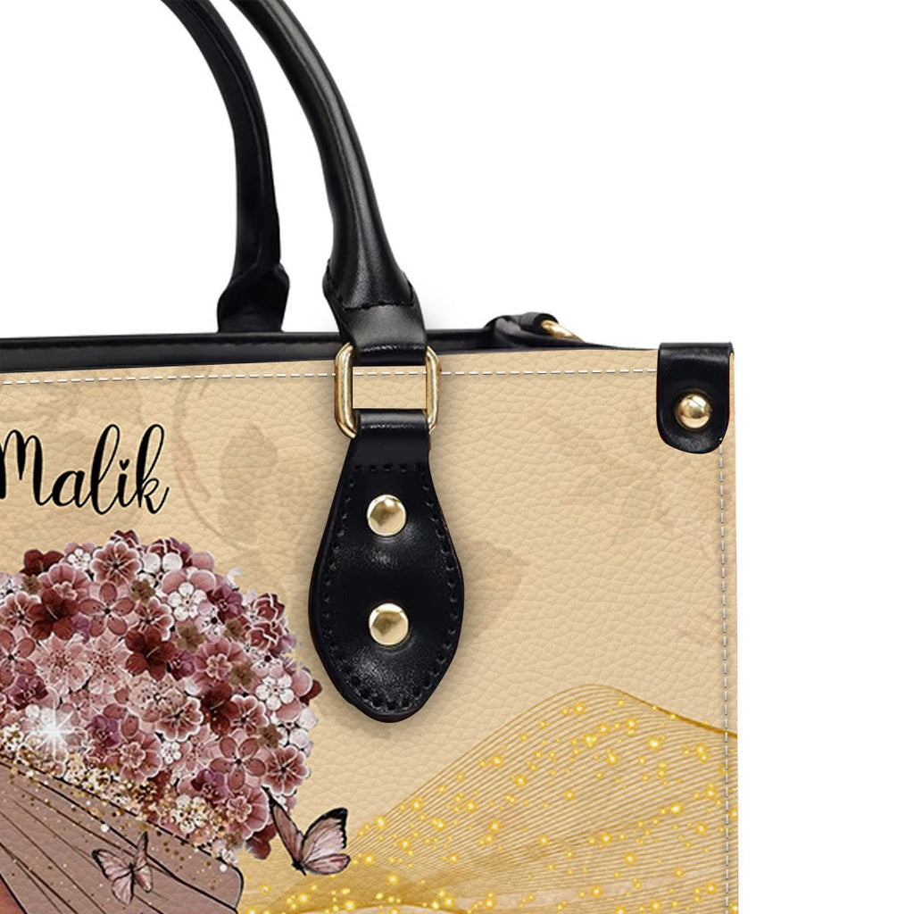 I Am Strong & Beautiful Custom Leather Handbag