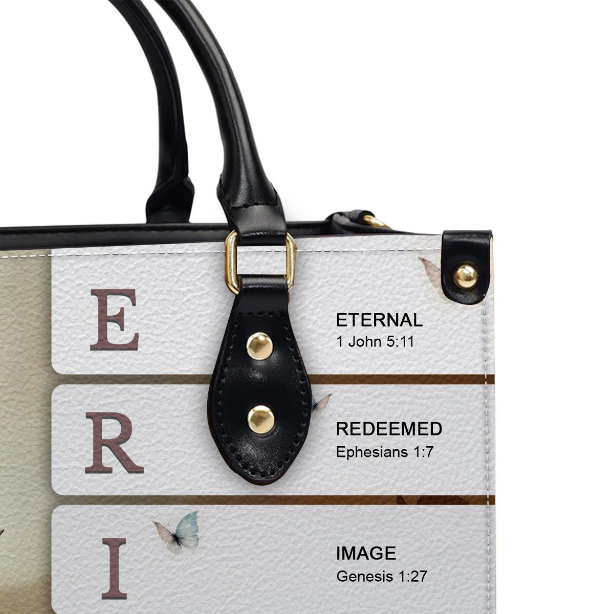 Custom Name Sacred Meaning Leather Handbag