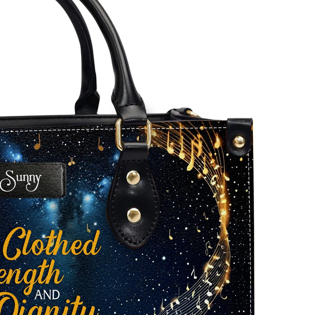 Strength & Dignity Christian Leather Handbag