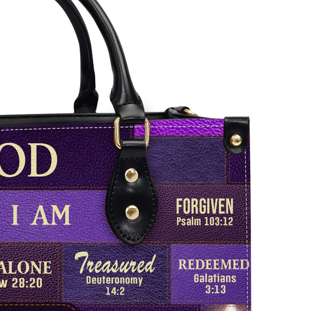 God Says I Am Personalized Christian Handbag