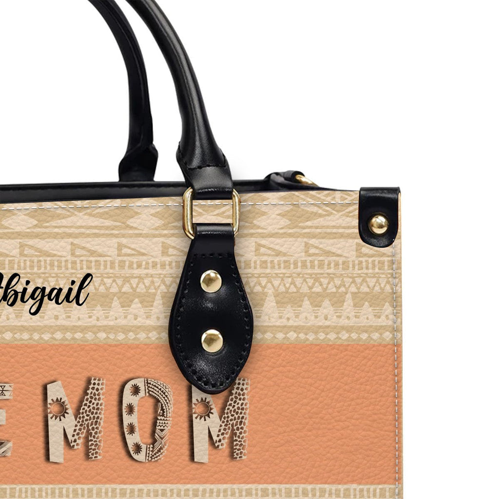 Personalized DOPE Mom & Grandma Leather Tote Bag