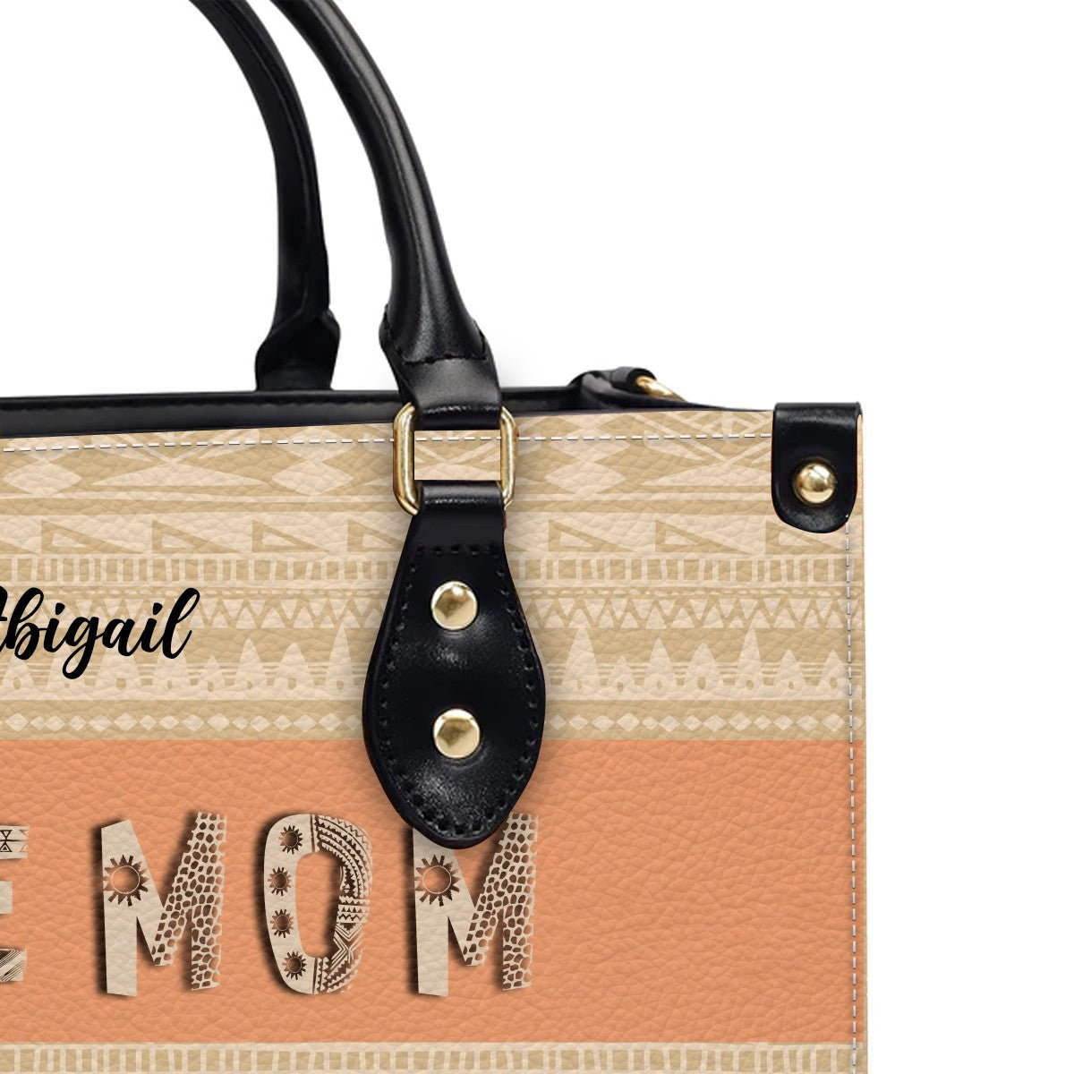 Personalized DOPE Mom & Grandma Leather Tote Bag