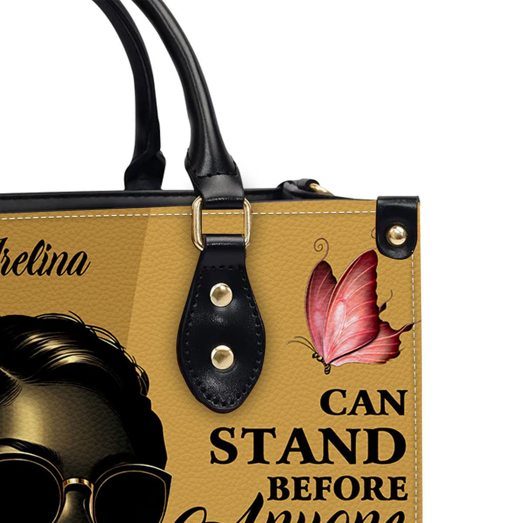 She Who Kneels Before God Custom Leather Tote