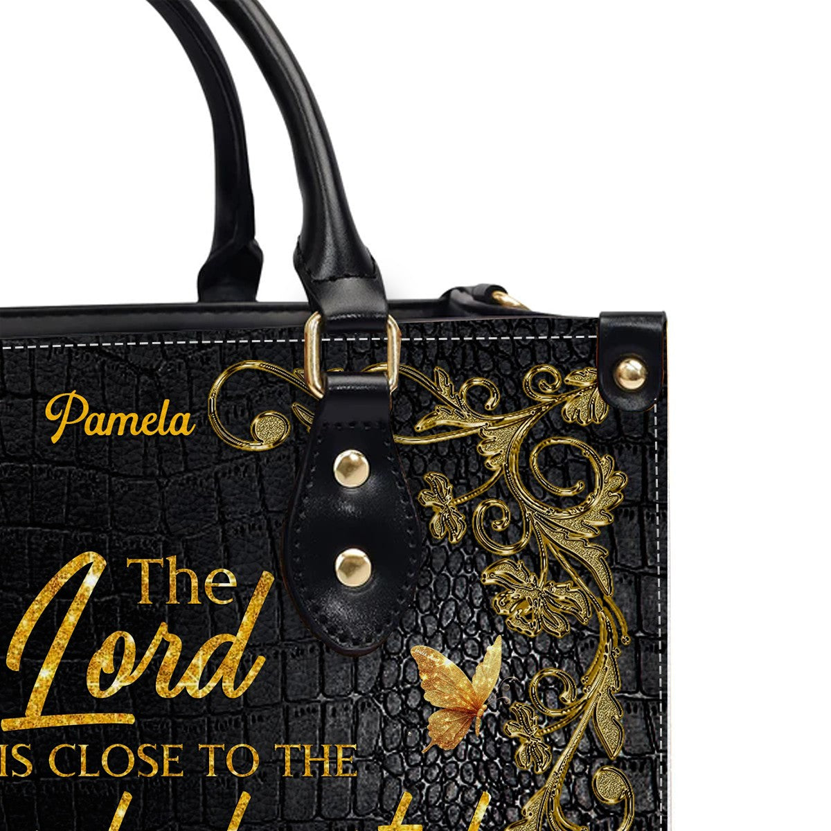Walking in Faith Custom Christian Leather Handbag