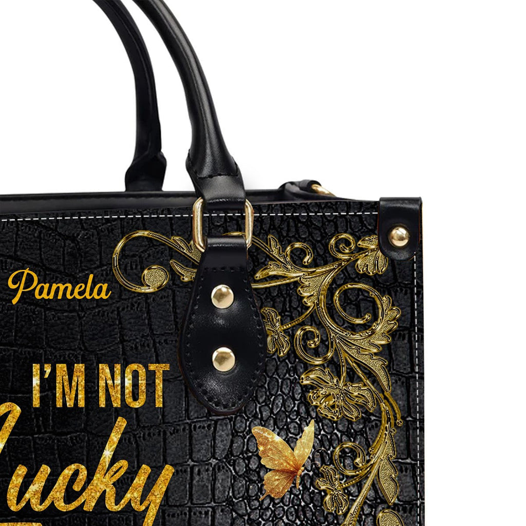 Personalized 'I'm Chosen' Christian Leather Handbag