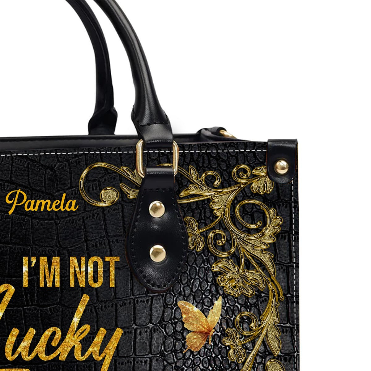 Personalized 'I'm Chosen' Christian Leather Handbag