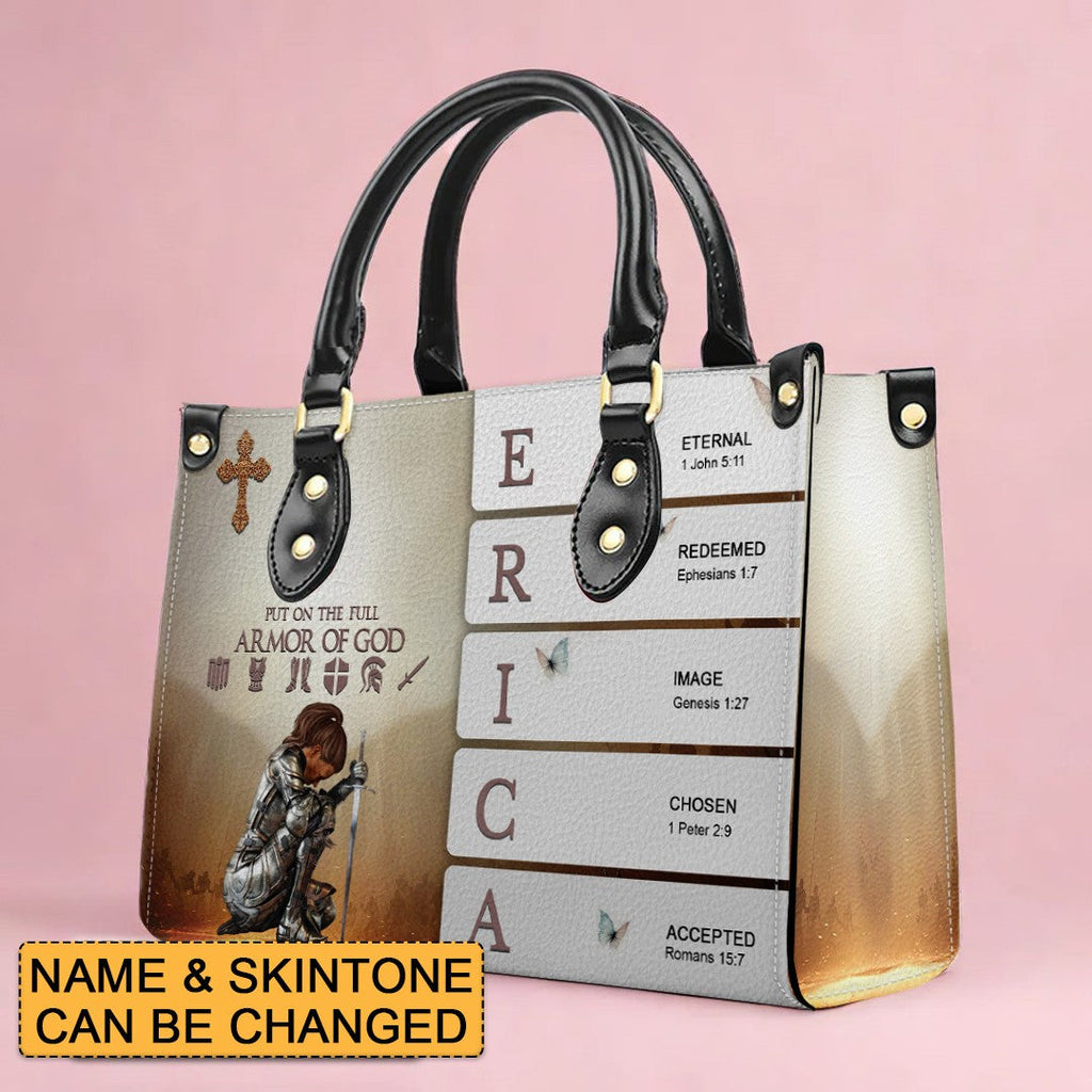 Custom Name Sacred Meaning Leather Handbag