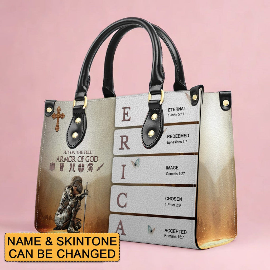 Custom Name Sacred Meaning Leather Handbag
