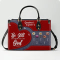 Personalized Be Still & Know Leather Tote