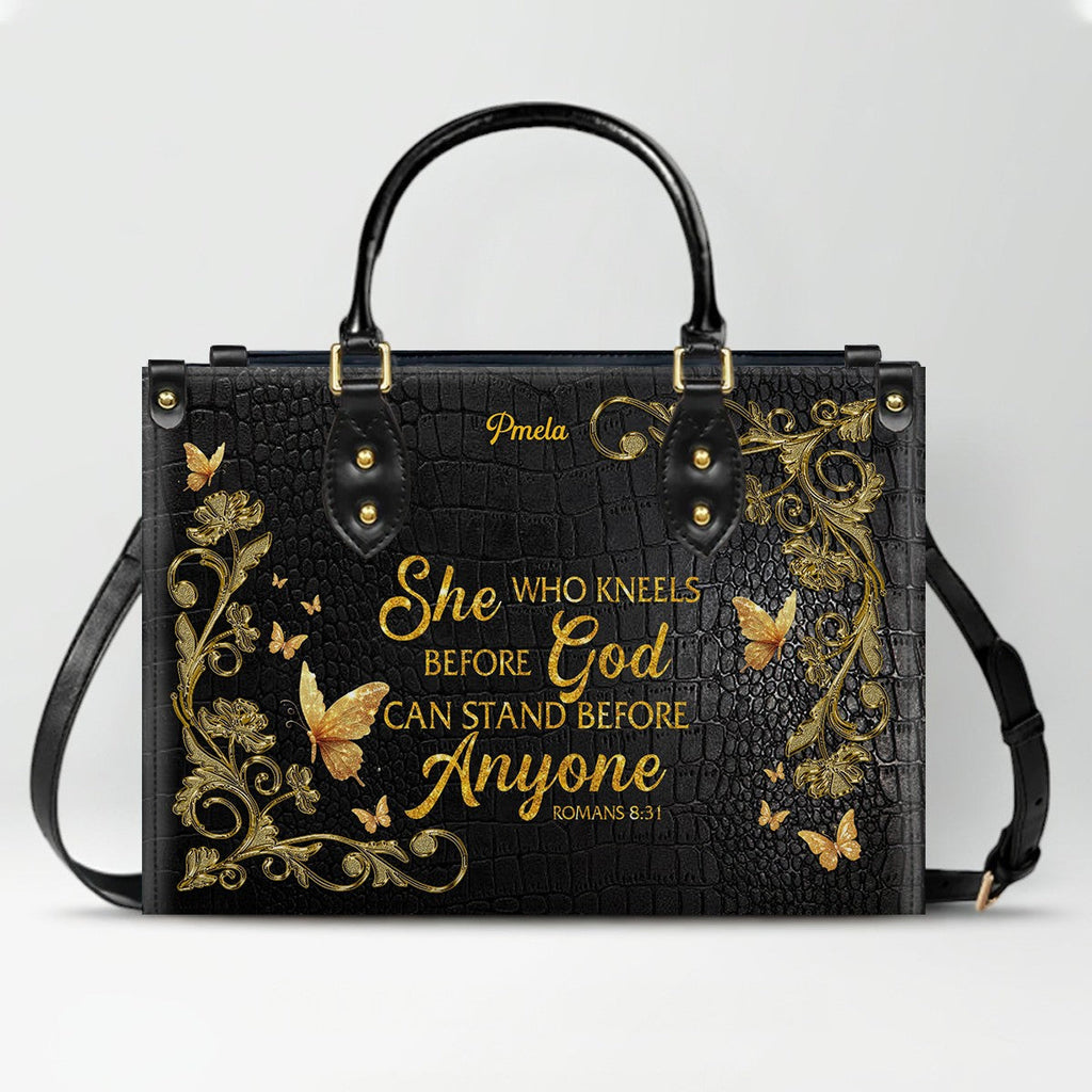 Personalized Christian Leather Handbag Set