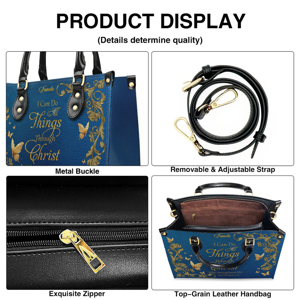 Personalized Christian Bible Verse Handbag