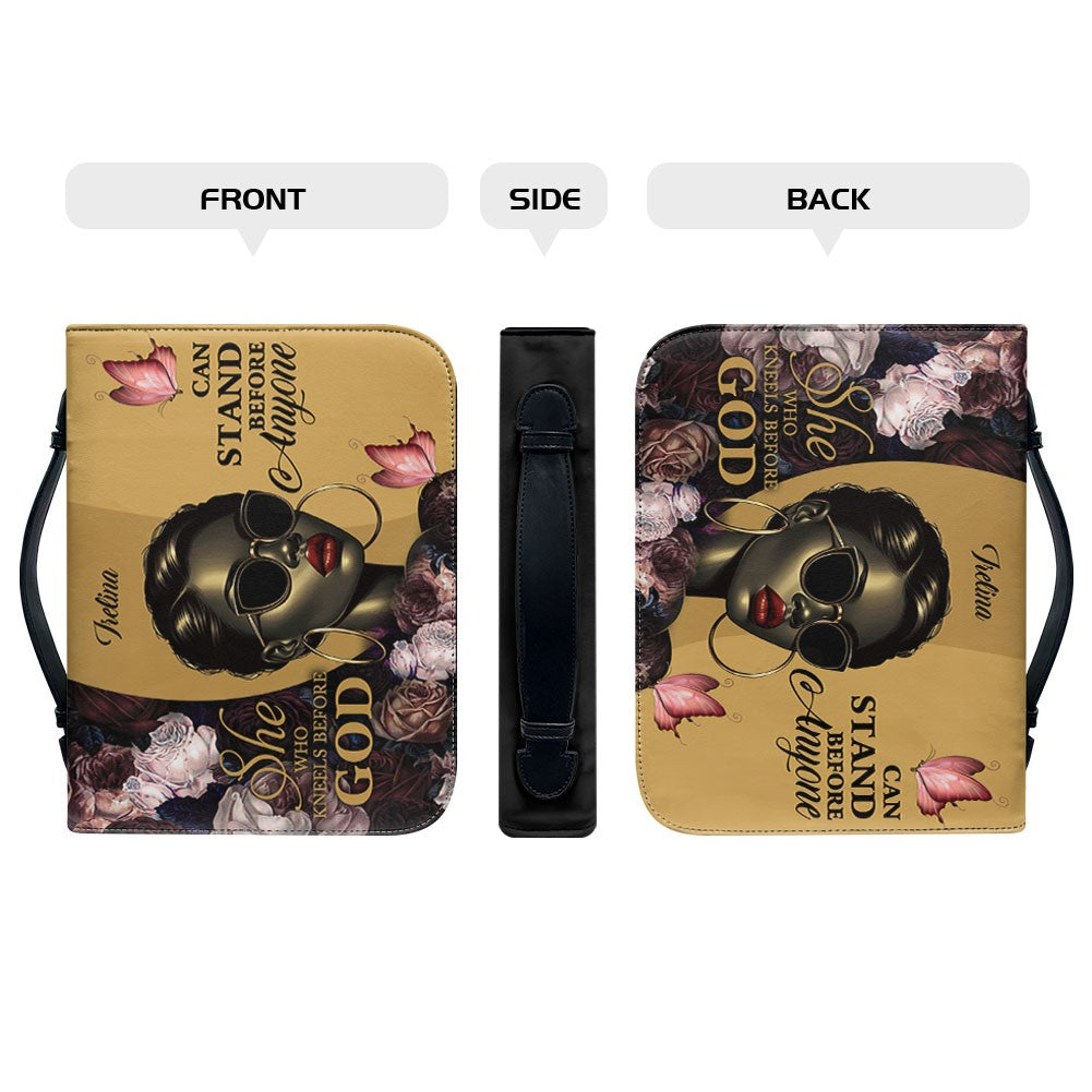 She Who Kneels Before God Custom Leather Tote