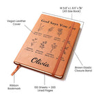 Personalized "God Says You Are" Leather Prayer Journal