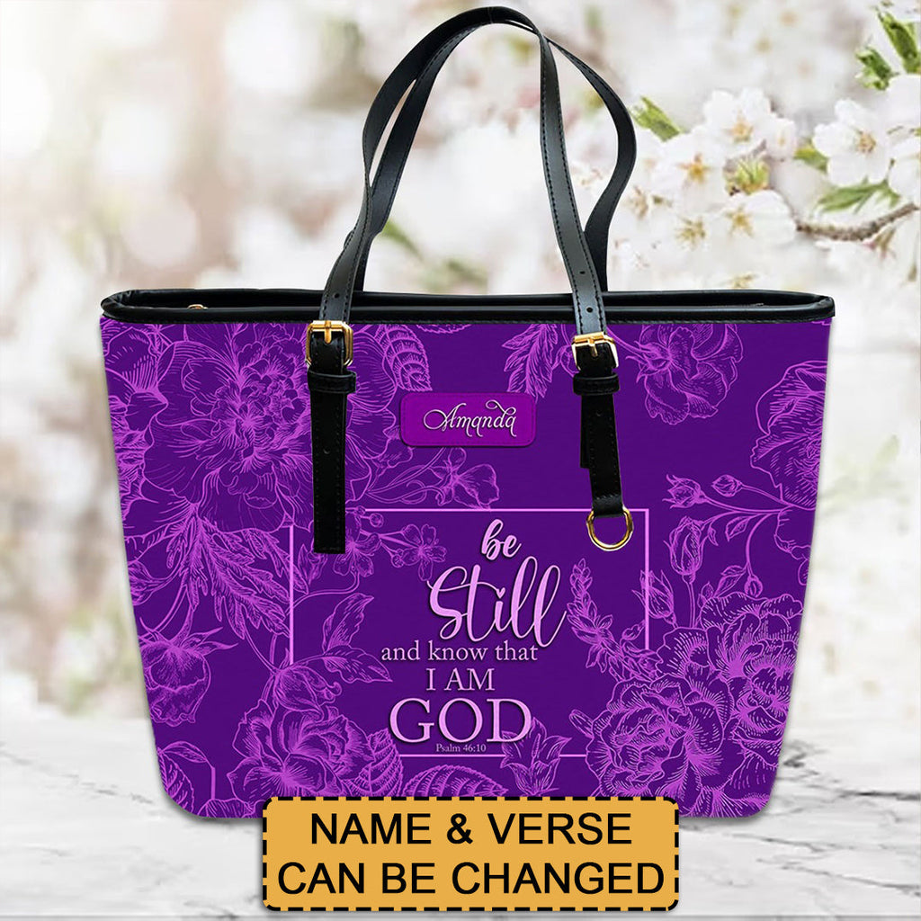 Personalized Christian Leather Handbag