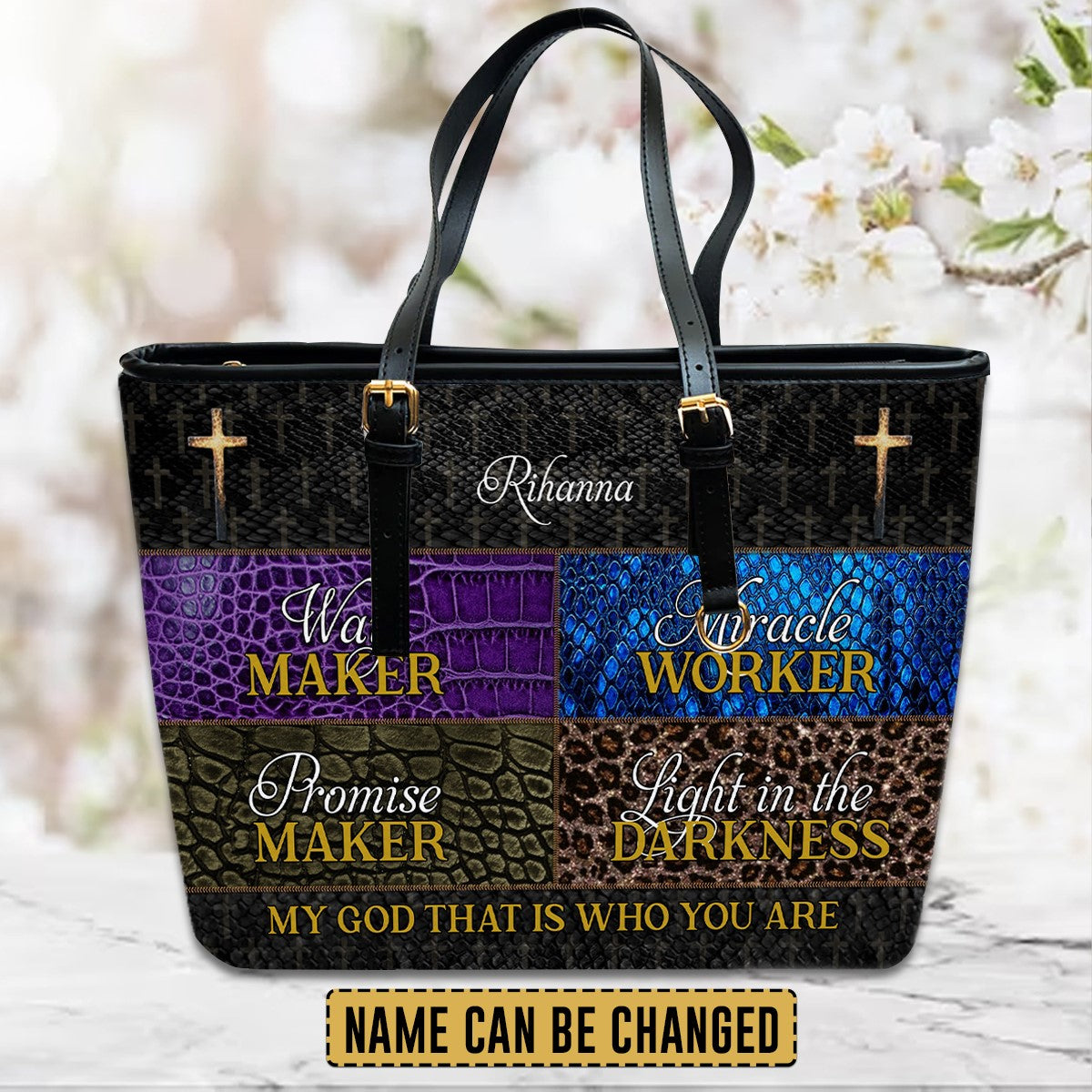 Way Maker Personalized Christian Leather Handbag