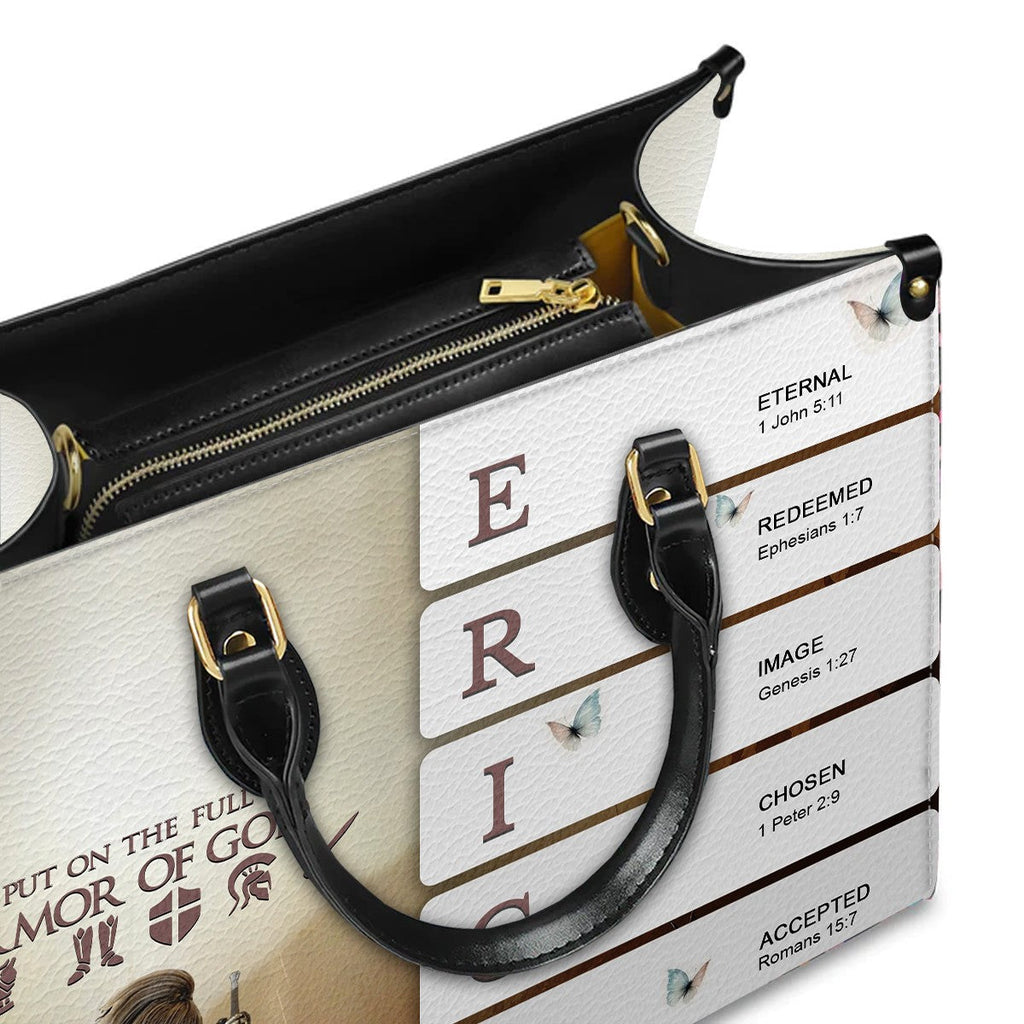 Custom Name Sacred Meaning Leather Handbag