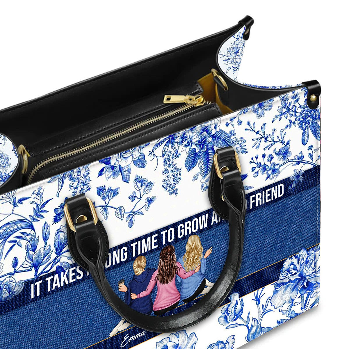 Personalized Bible Verse Leather Handbag