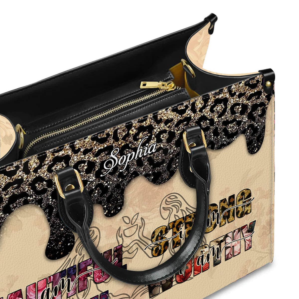 Personalized Zodiac Leather Handbag