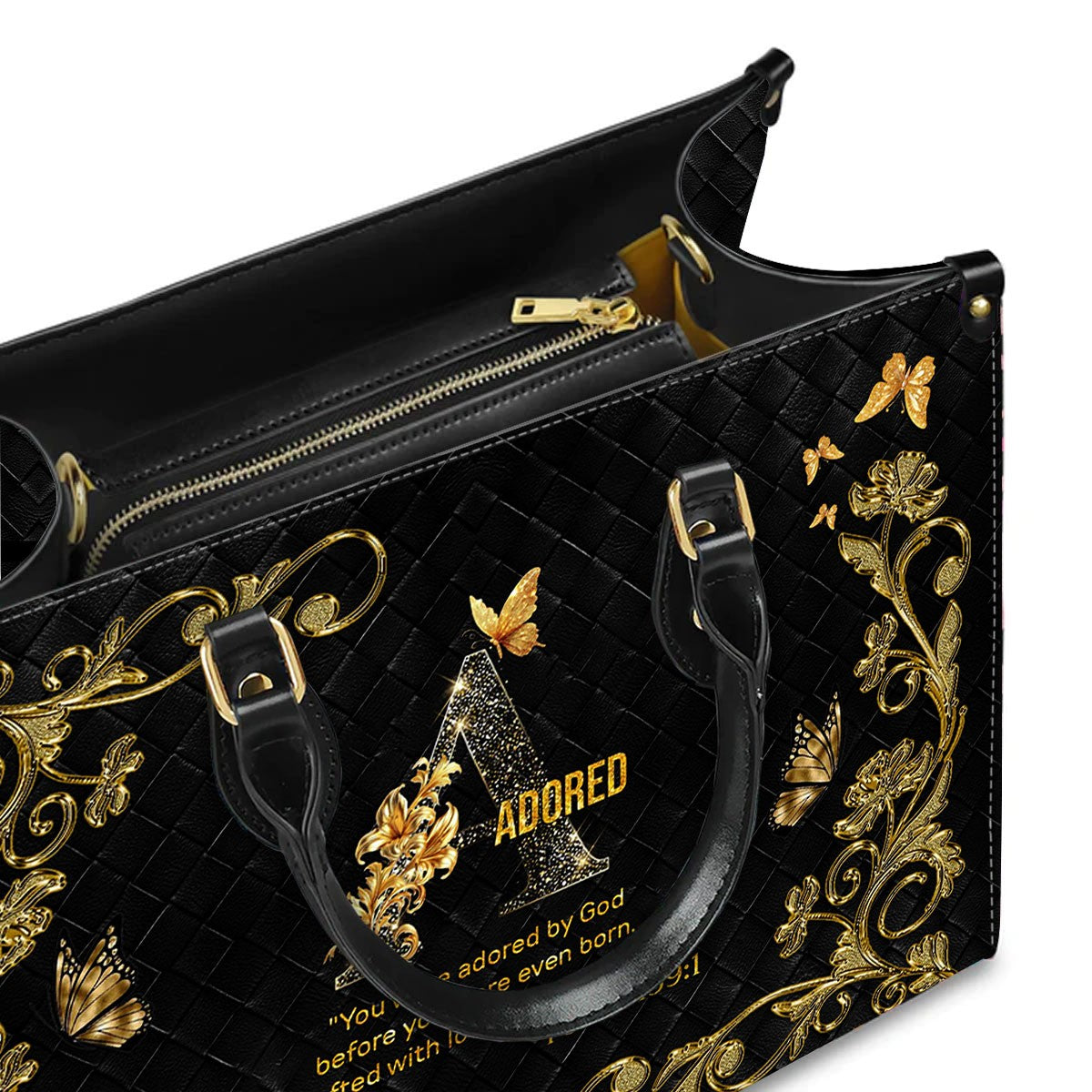 Personalized Christian Bible Verse Handbag