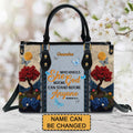 She Who Kneels Before God Leather Tote Bag